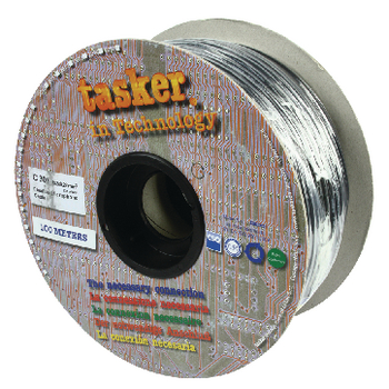 TASR-C301-BLK Microfoonkabel op haspel 2x 0.22 mm² 100 m zwart Verpakking foto